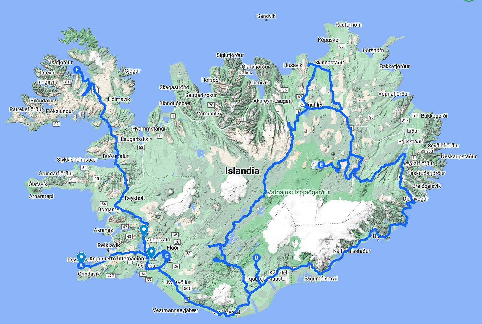 Itinerario Islandia 4x4