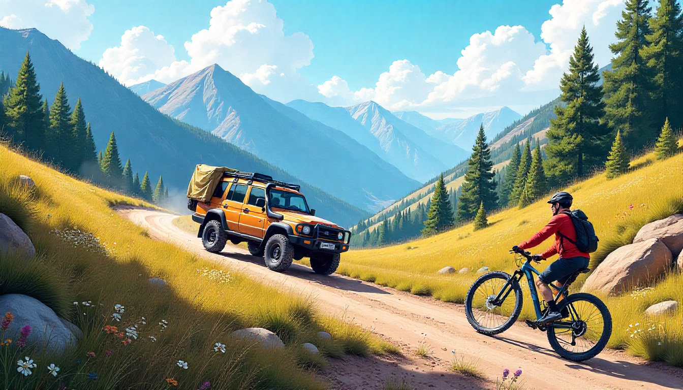 Yincana rotativa con Terranatur. Disfruta de un día de aventura en 4x4, Bicicleta eléctrica de Montaña y Geocaching en senderismo por la zona del valle del Rio Moros.