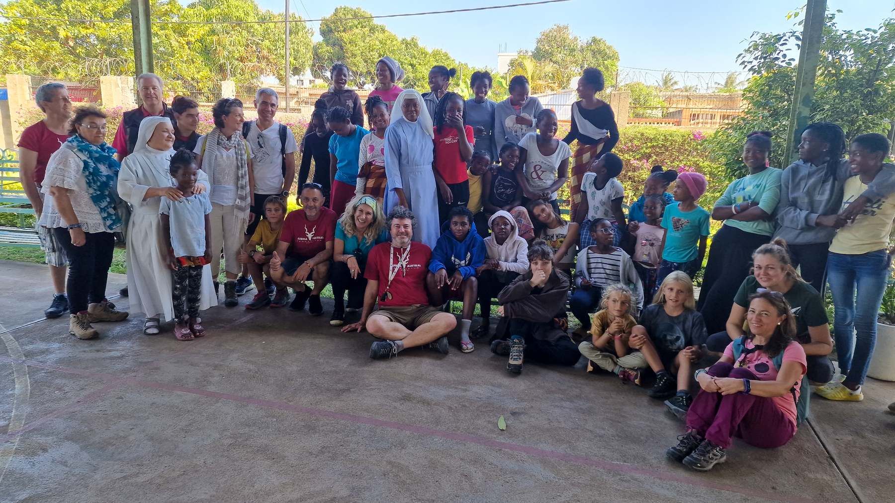 En una escuela en Mozambique