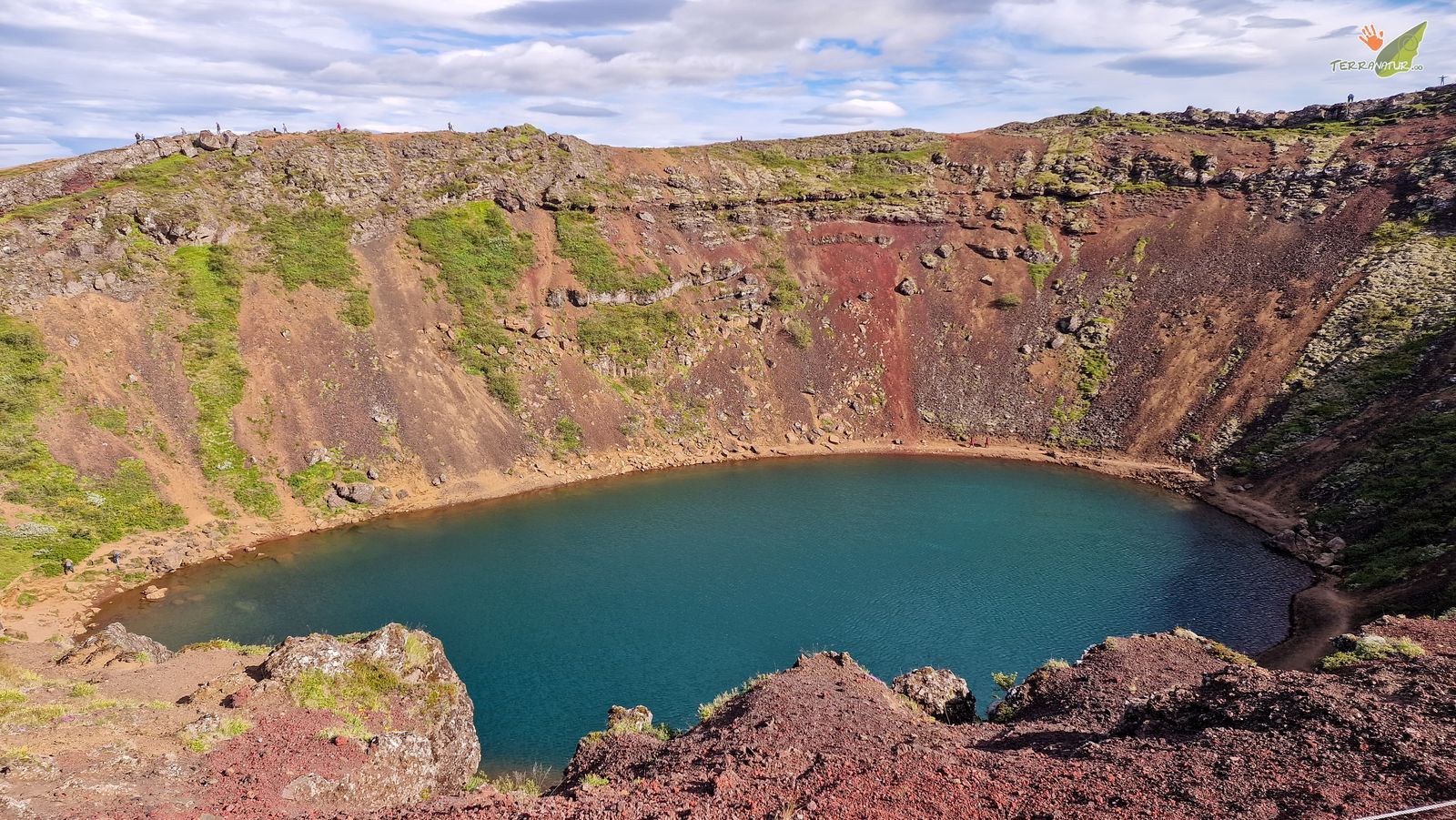 Kerid, un crater volcánico en Islandia