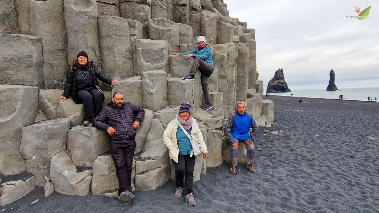 Basaltos en las playas de Islandia