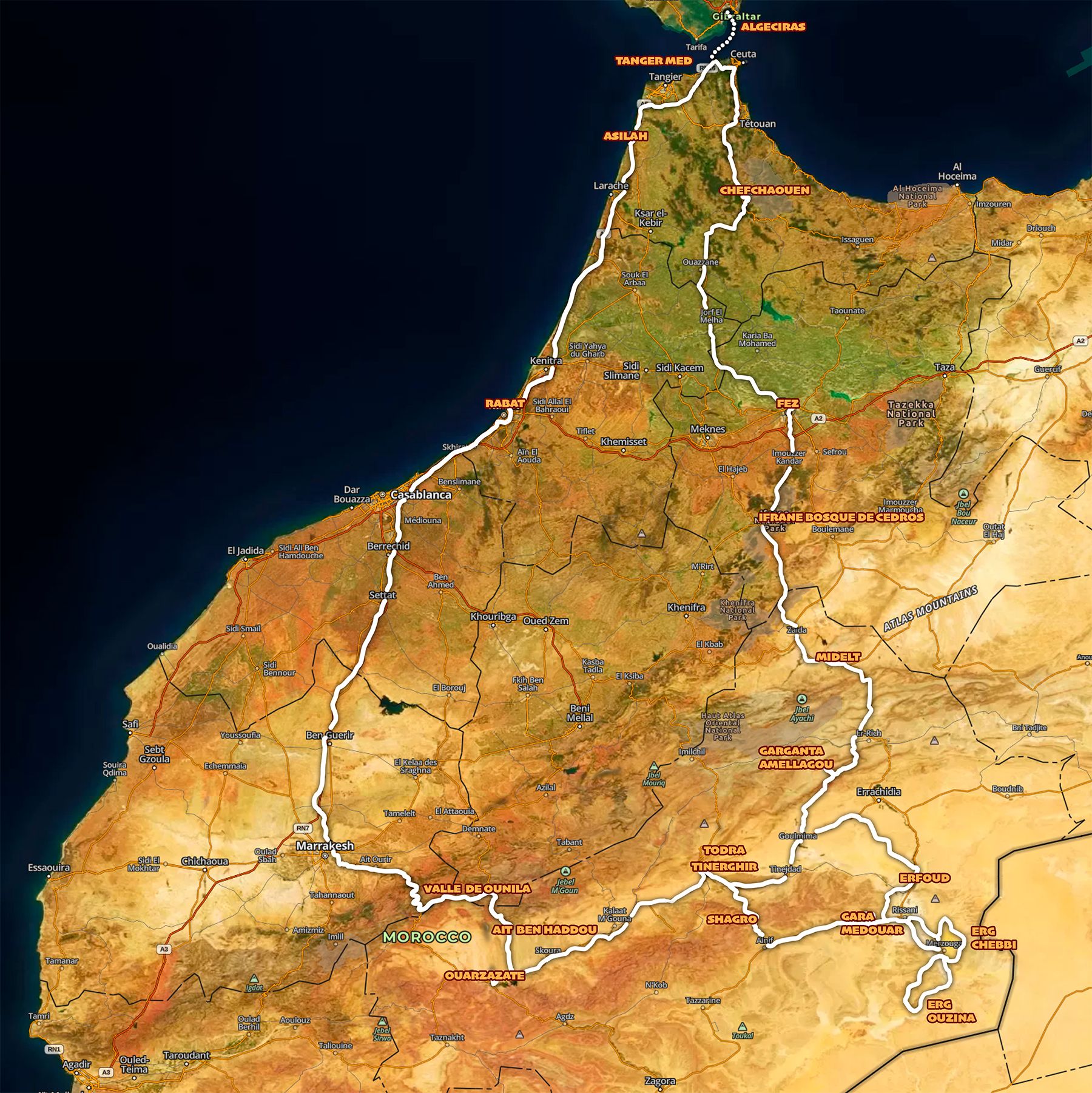 ITINERARIO DUNAS RAID X POST SEMANA SANTA