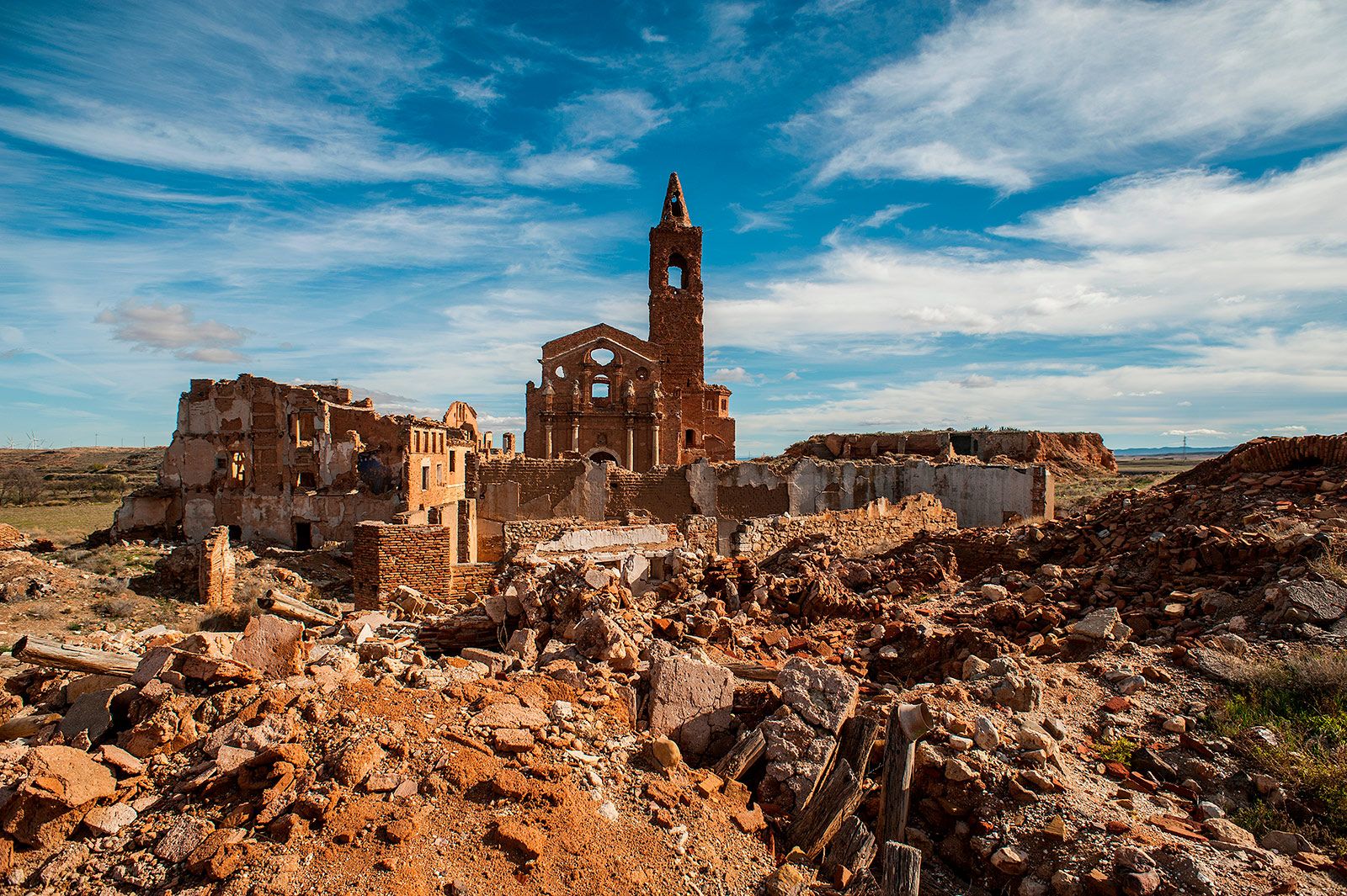 Belchite, paso de ruta 4x4