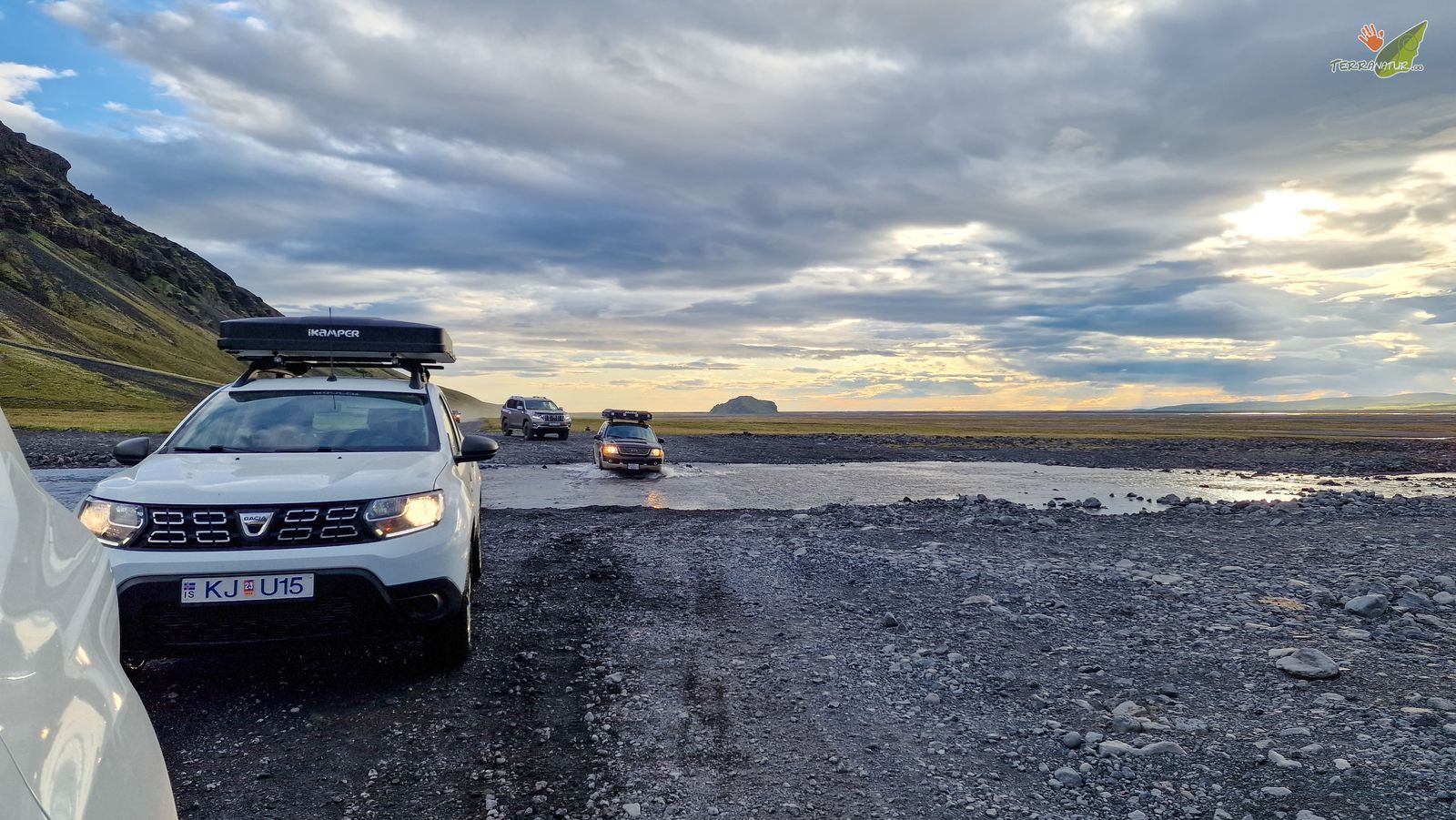 Vadeos en las Tierras Altas de Islandia