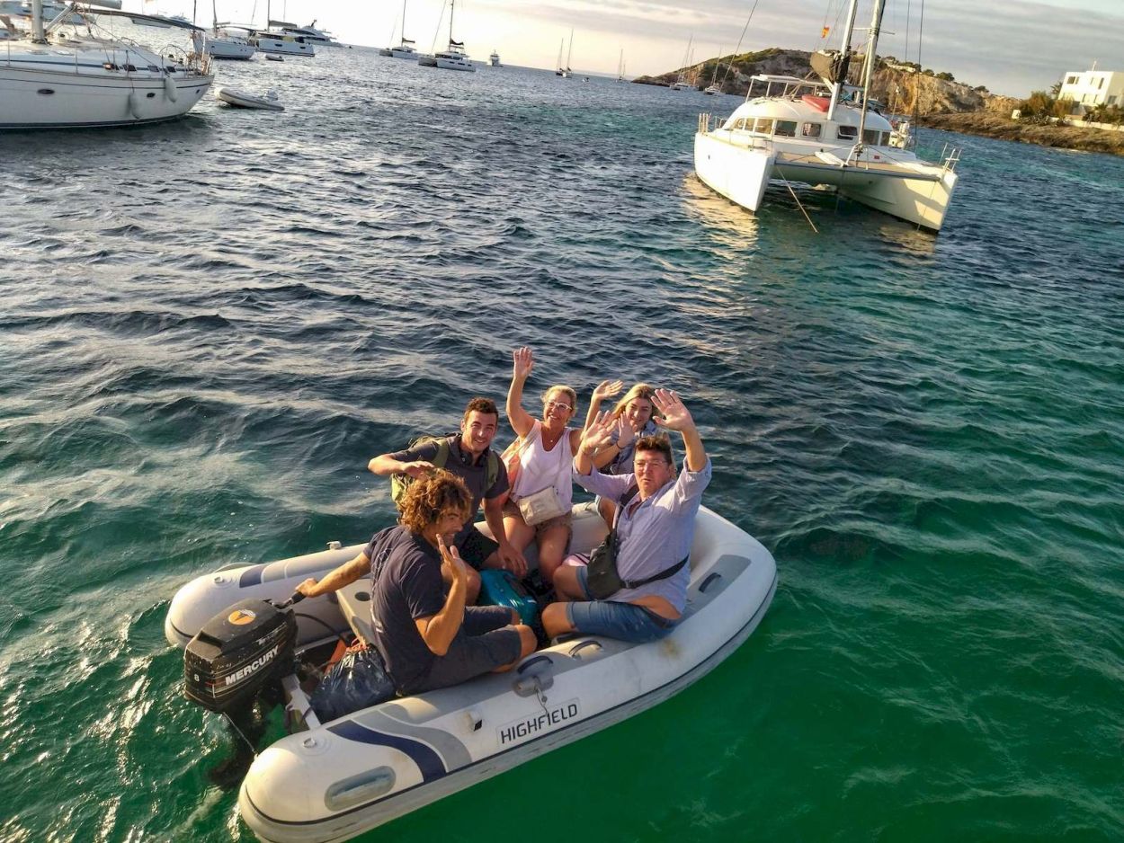 A tierra con desde el catamarán