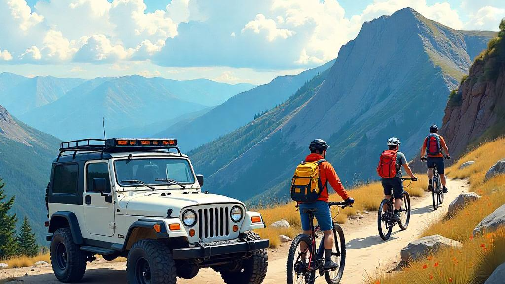 Yincana rotativa con Terranatur. Disfruta de un d&iacute;a de aventura en 4x4, Bicicleta el&eacute;ctrica de Monta&ntilde;a y Geocaching en senderismo por la zona del valle del Rio Moros.