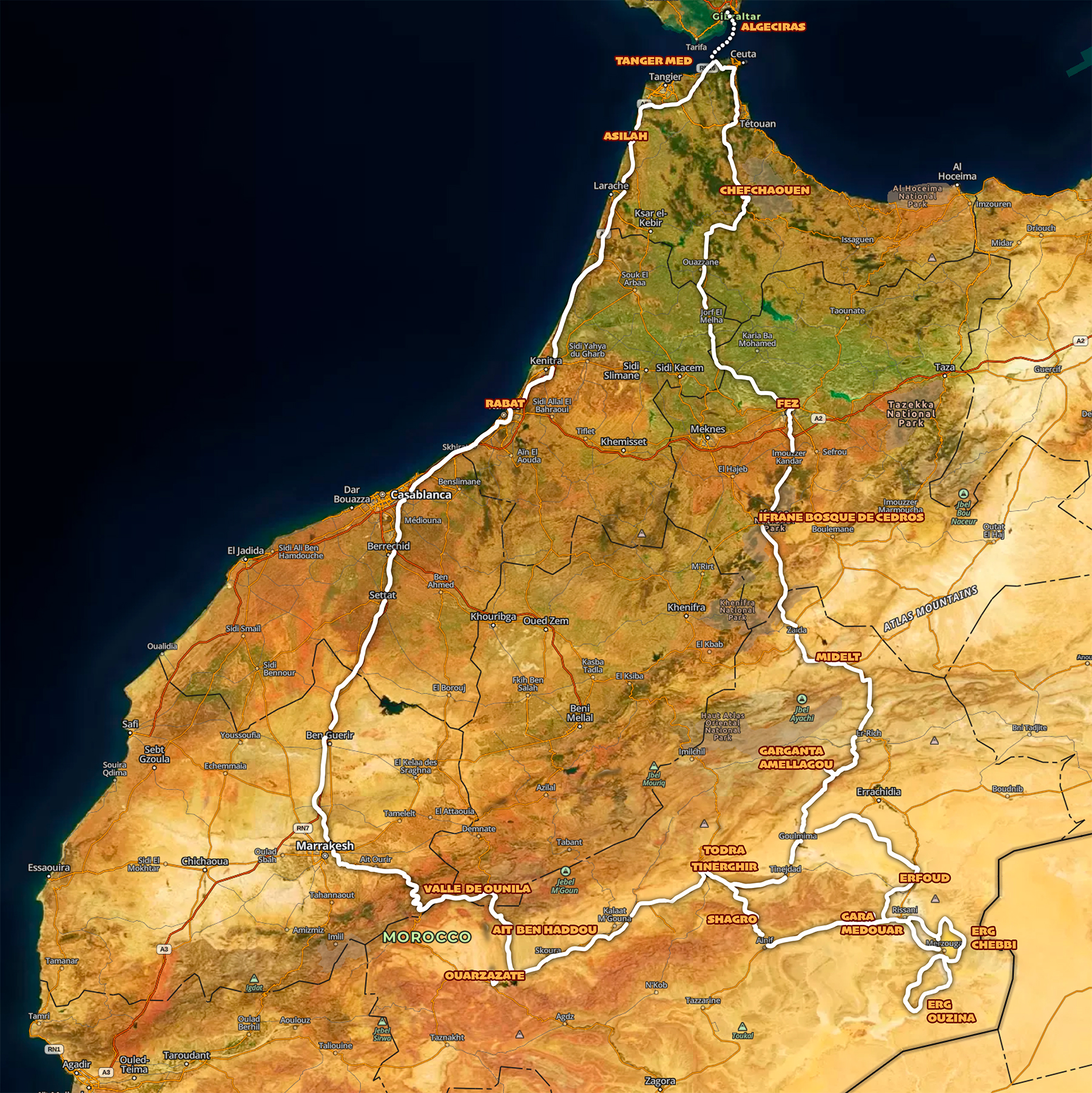 ITINERARIO DUNAS RAID X POST SEMANA SANTA