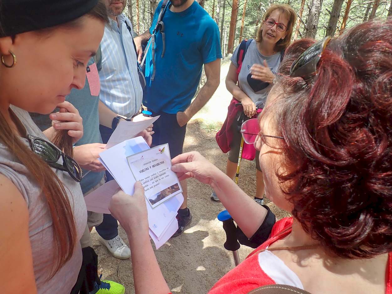 Actividad en equipos en la Naturaleza