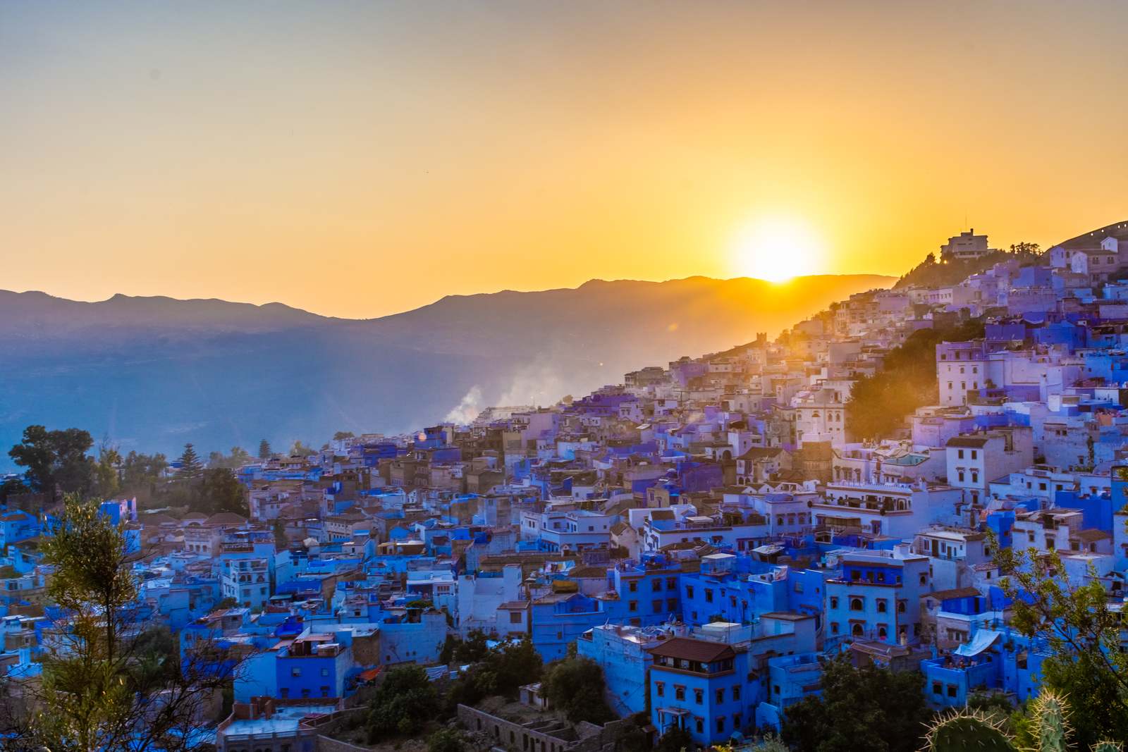 Puesta de sol en Chefchaouen