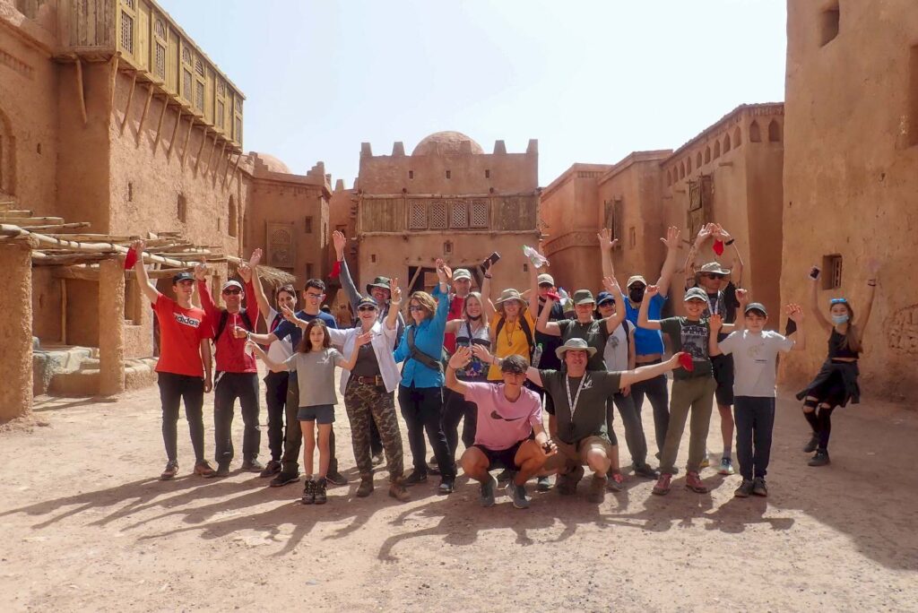 En los estudios de Ouarzazate