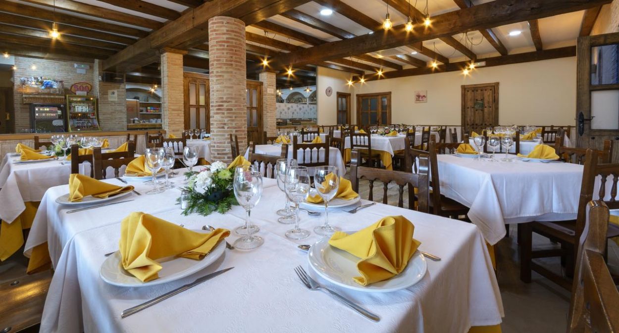 Restaurante del Hotel Los Ángeles en Las Hurdes