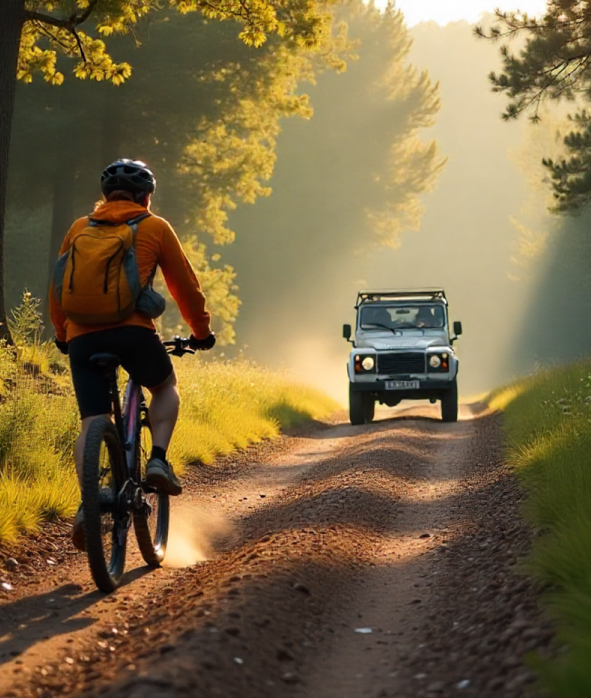 Yincana rotativa con Terranatur. Disfruta de un d&iacute;a de aventura en 4x4, Bicicleta el&eacute;ctrica de Monta&ntilde;a y Geocaching en senderismo.